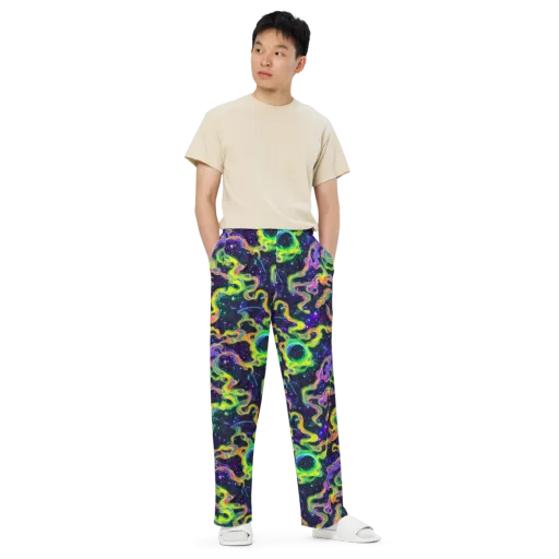Neon Star Current on a Wide-Leg Pants