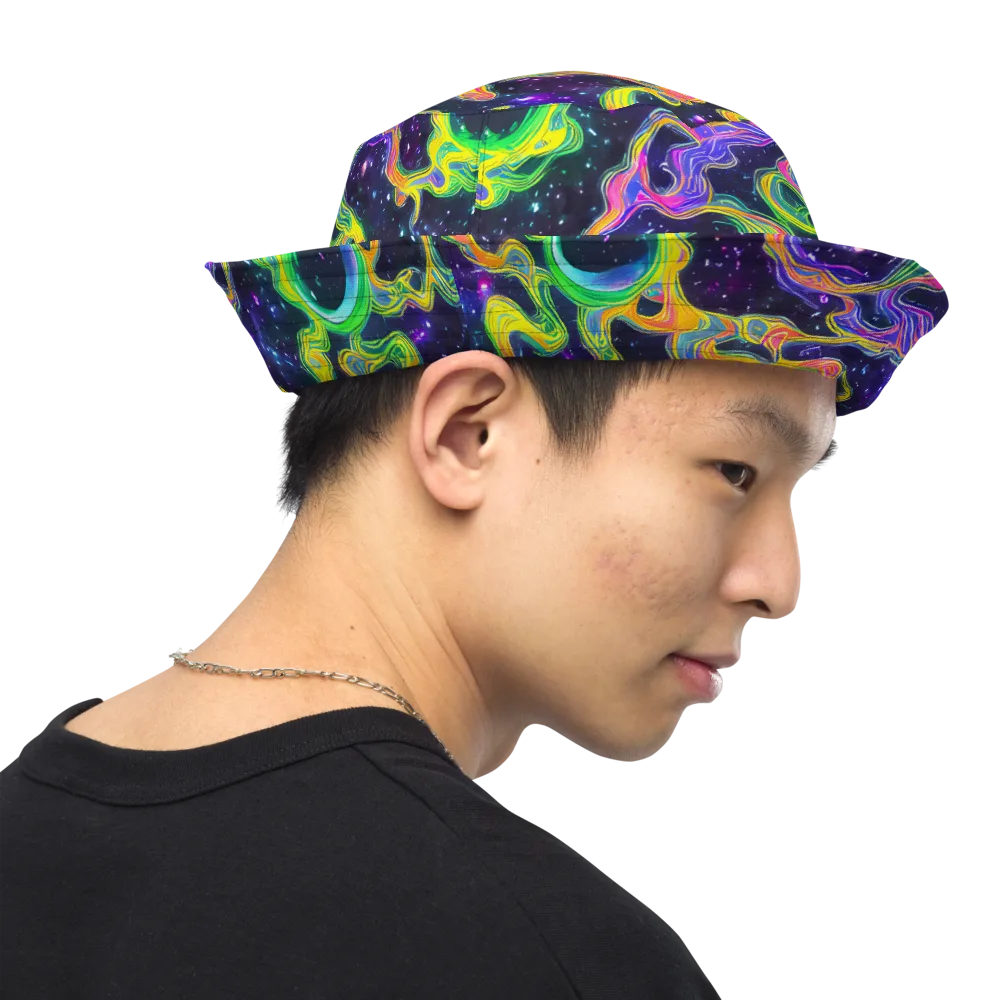 Neon Star Current on Reversible Bucket Hat — Right Outside