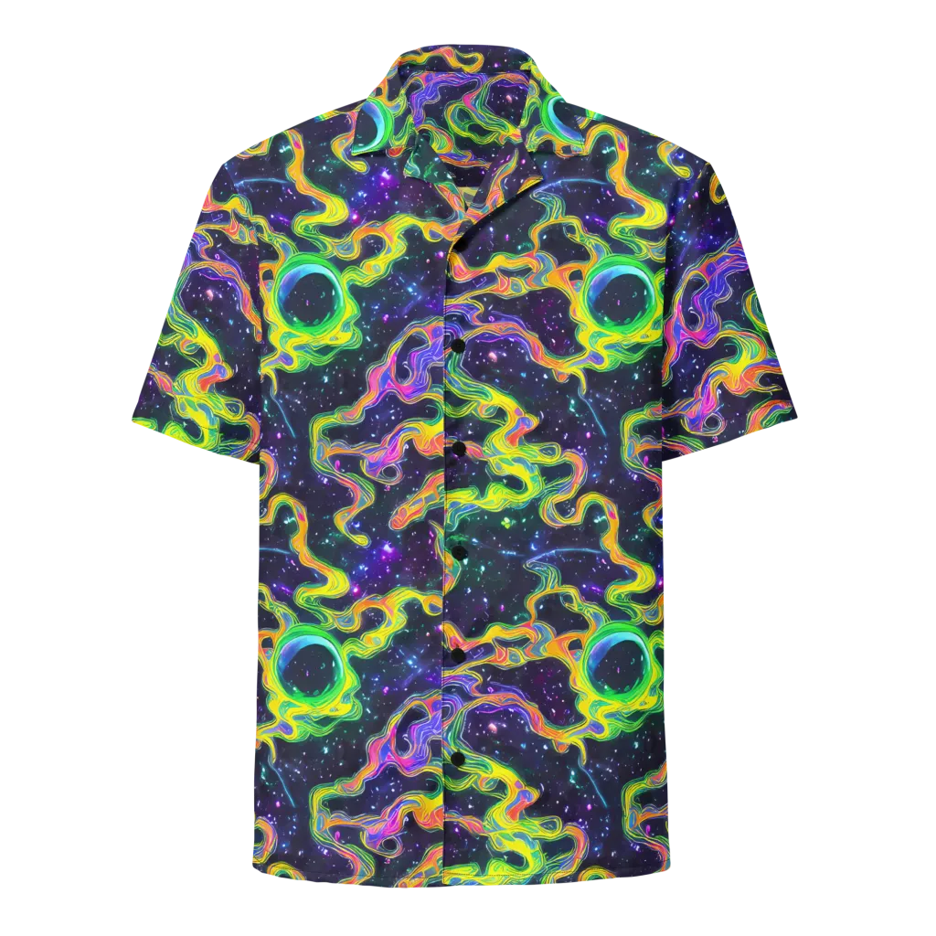 Neon Star Current on Button Shirt — Front