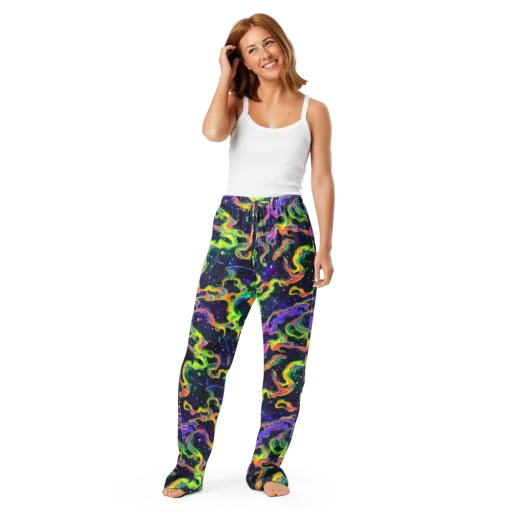 Neon Star Current on a Women's Pajama Pants