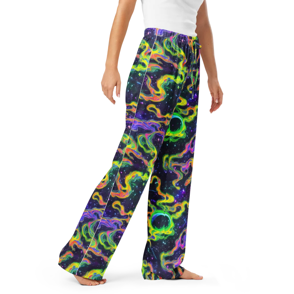 Neon Star Current on Women's Pajama Pants — Right Front