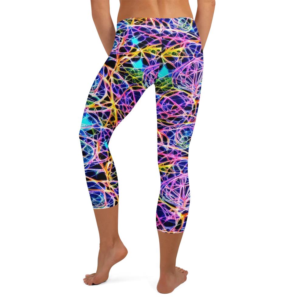 Laser Lace on Capri Leggings — Back