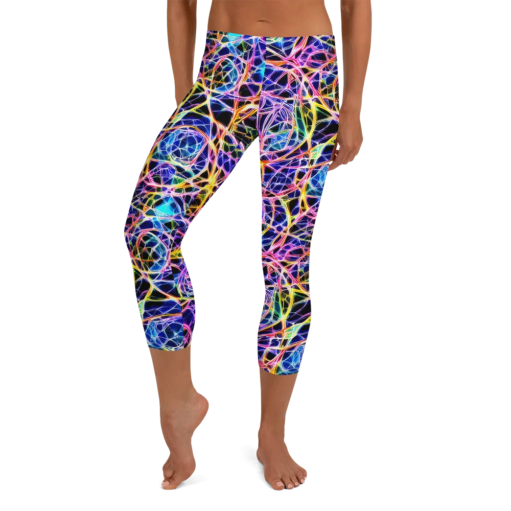 Laser Lace on Capri Leggings — Front