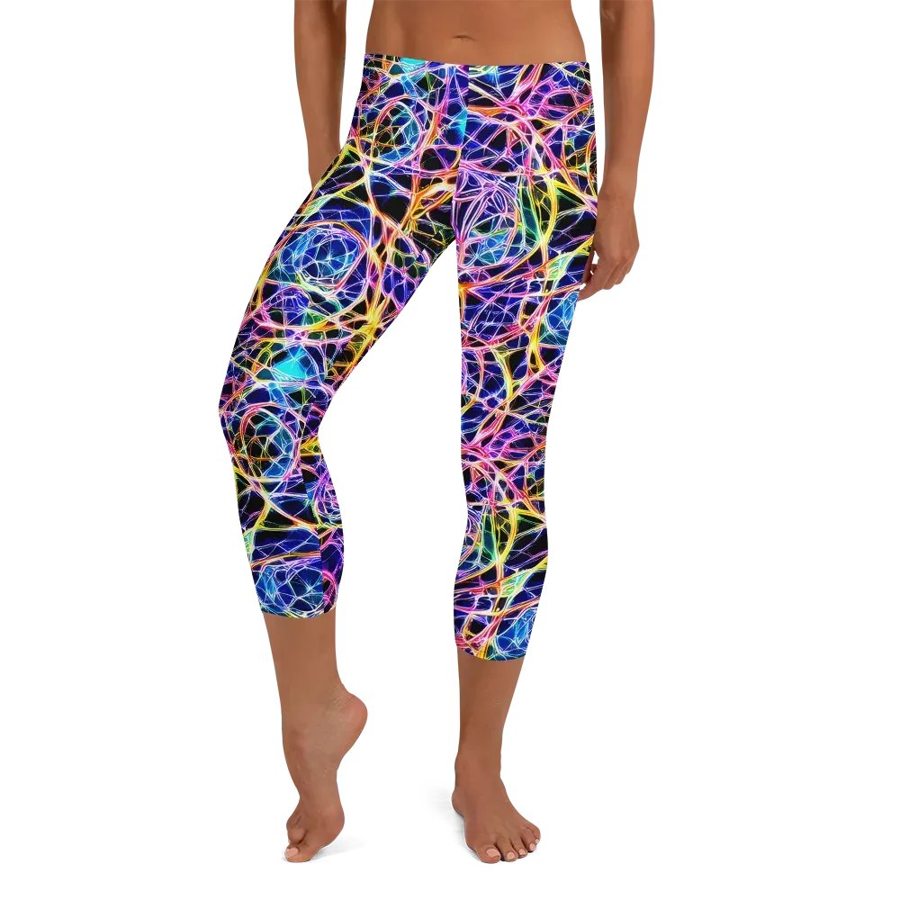 Laser Lace on Capri Leggings — Front