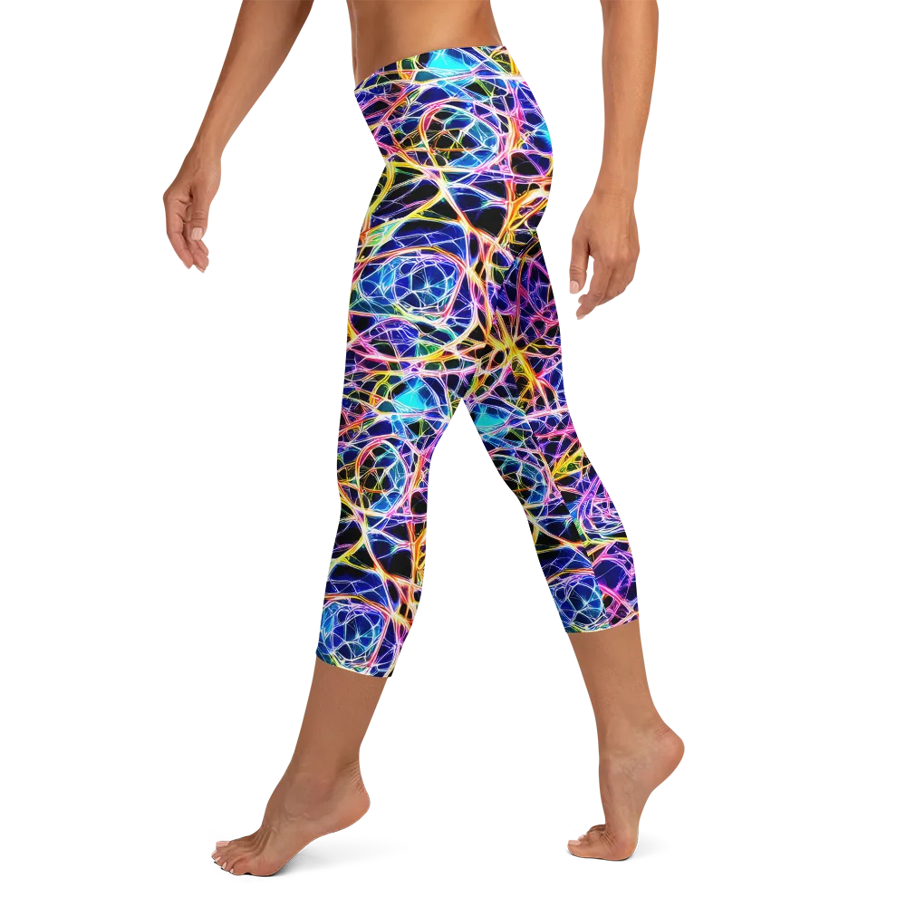 Laser Lace on Capri Leggings — Left