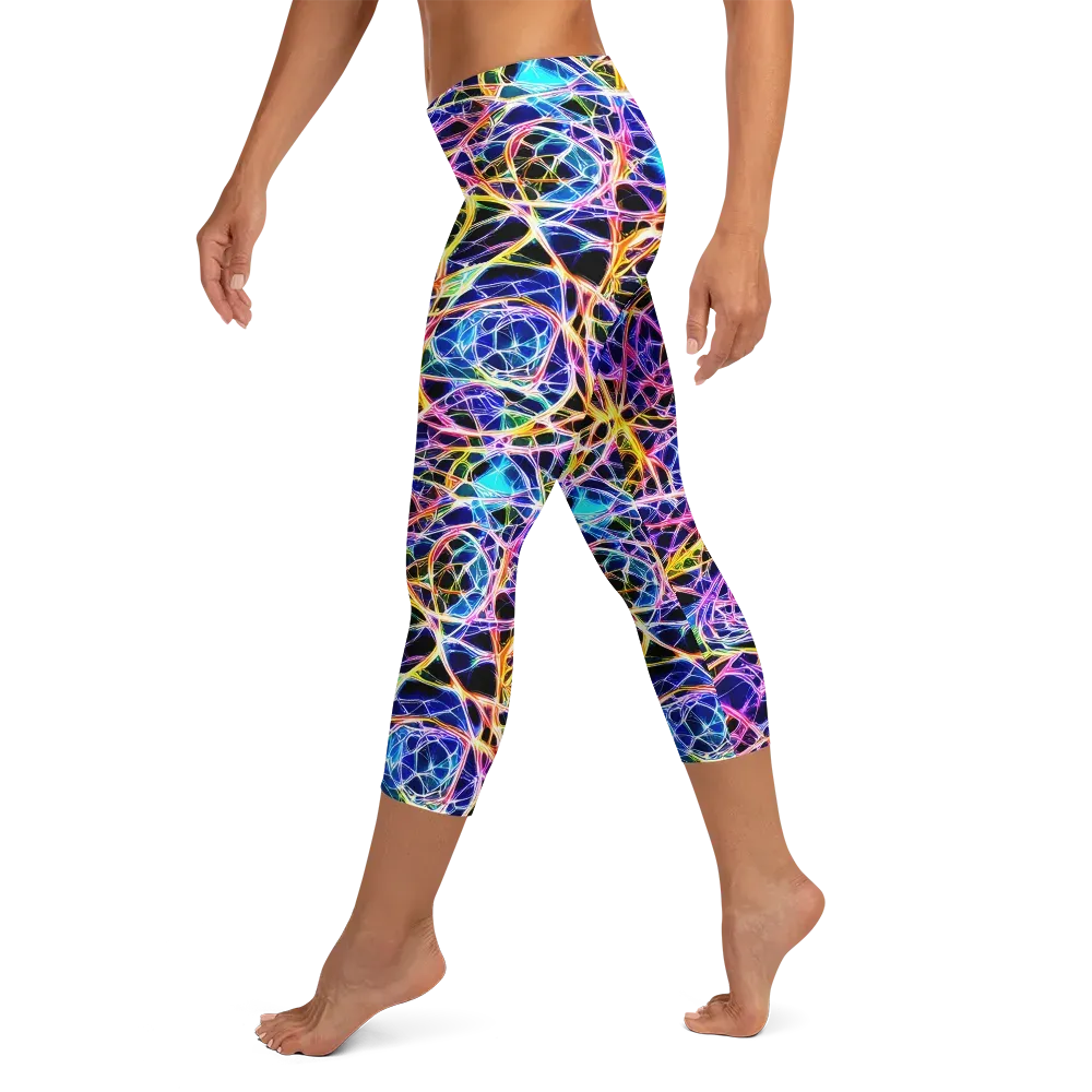 Laser Lace on Capri Leggings — Left