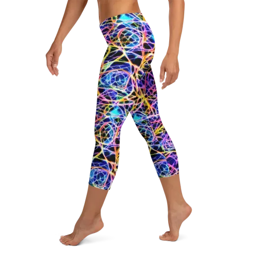 Laser Lace on a Capri Leggings