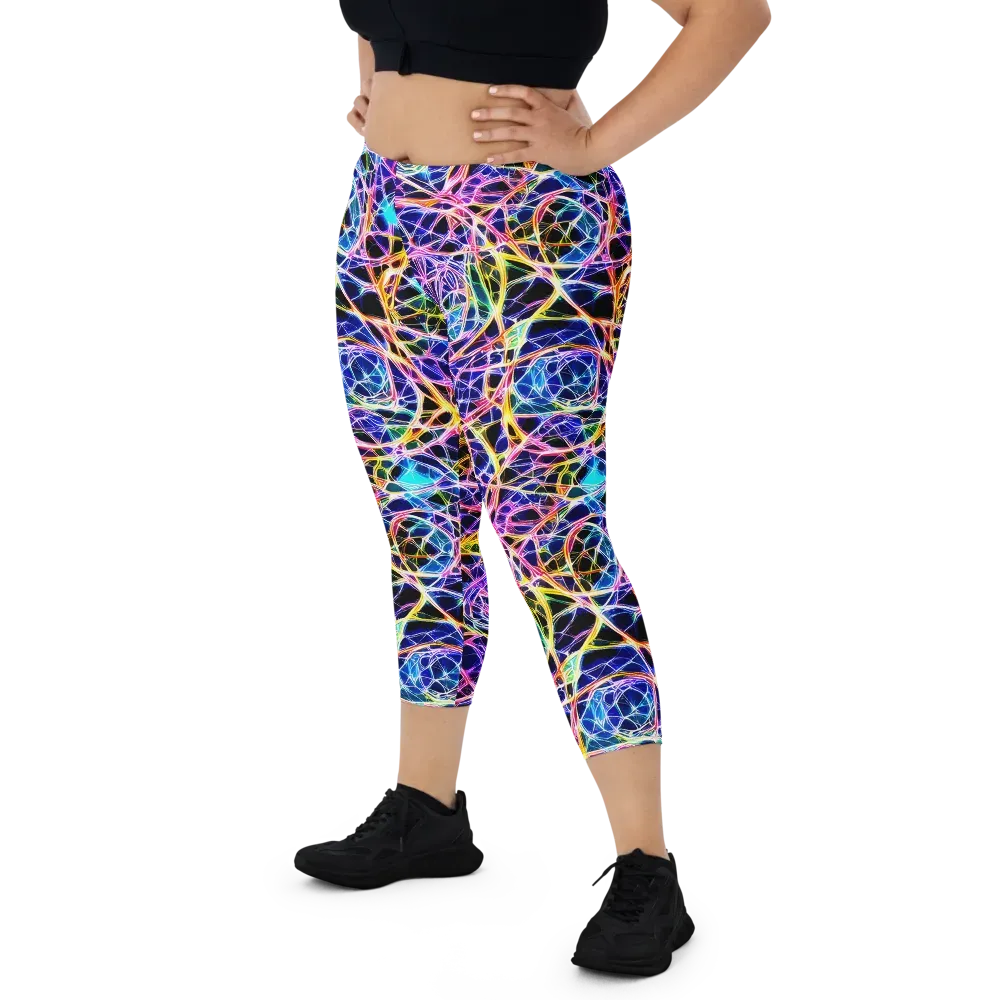 Laser Lace on Capri Leggings — Front