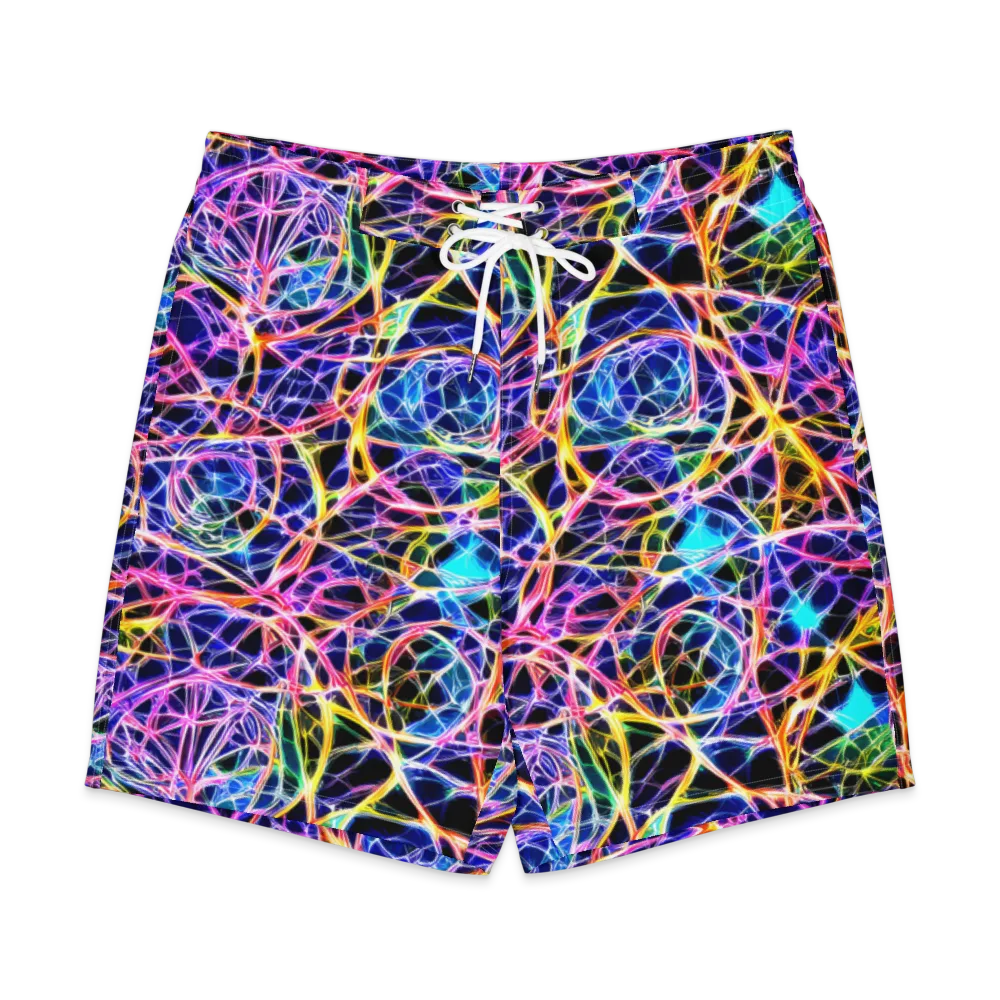 Laser Lace on Men's Board Shorts — Front