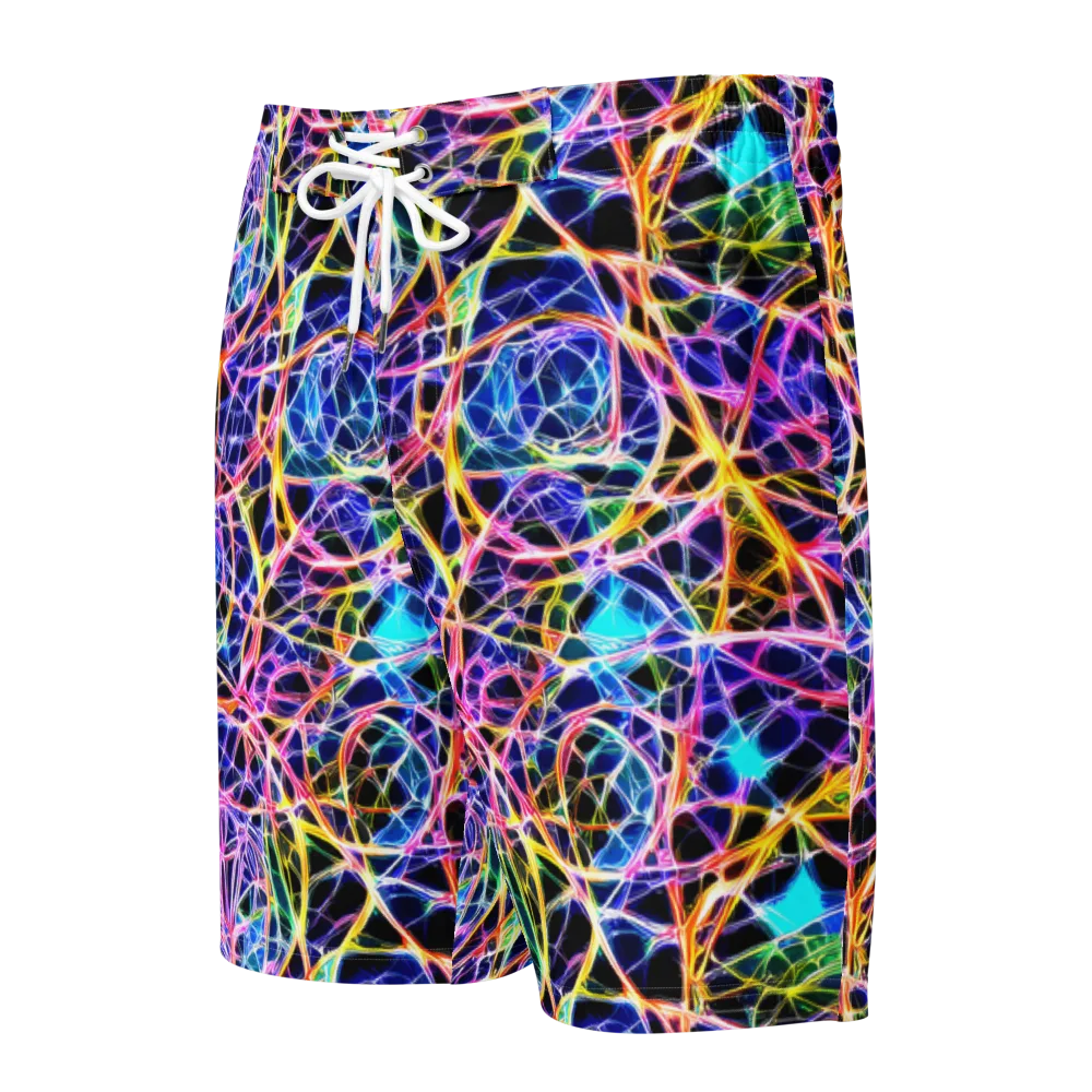 Laser Lace on Men's Board Shorts — Front