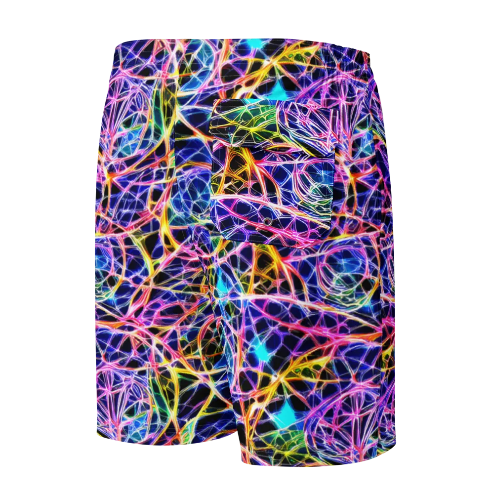 Laser Lace on Men's Board Shorts — Back