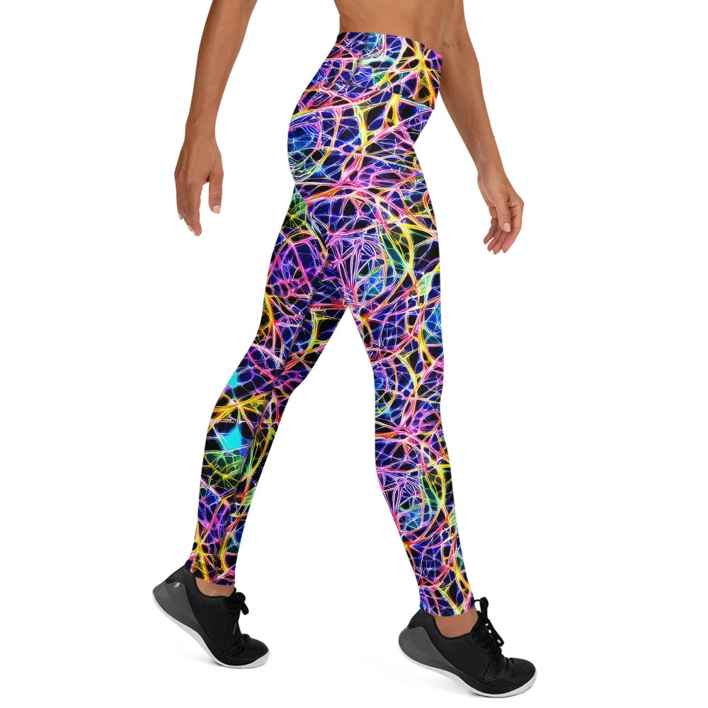 Laser Lace on Yoga Leggings — Right