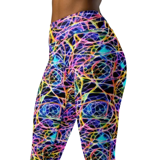 Laser Lace on a Yoga Leggings