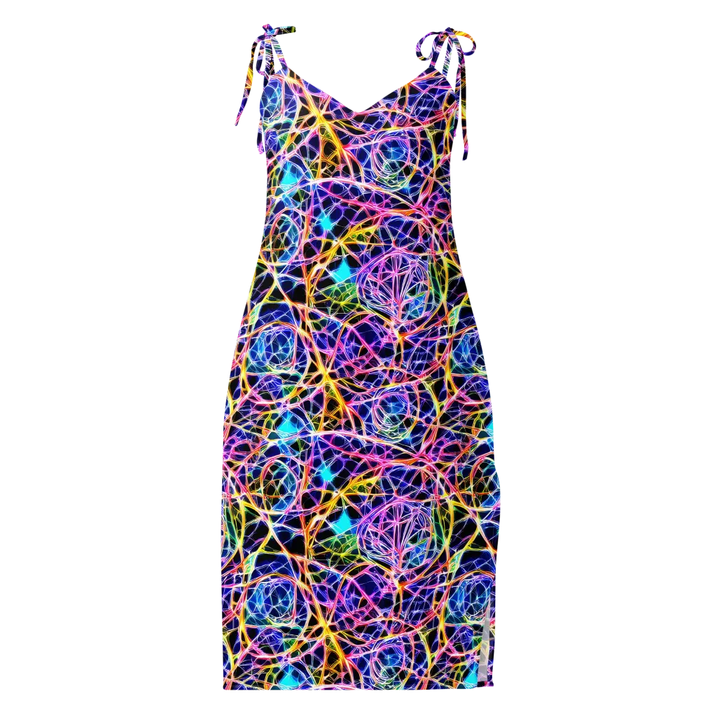 Laser Lace on Slip Dress — Front