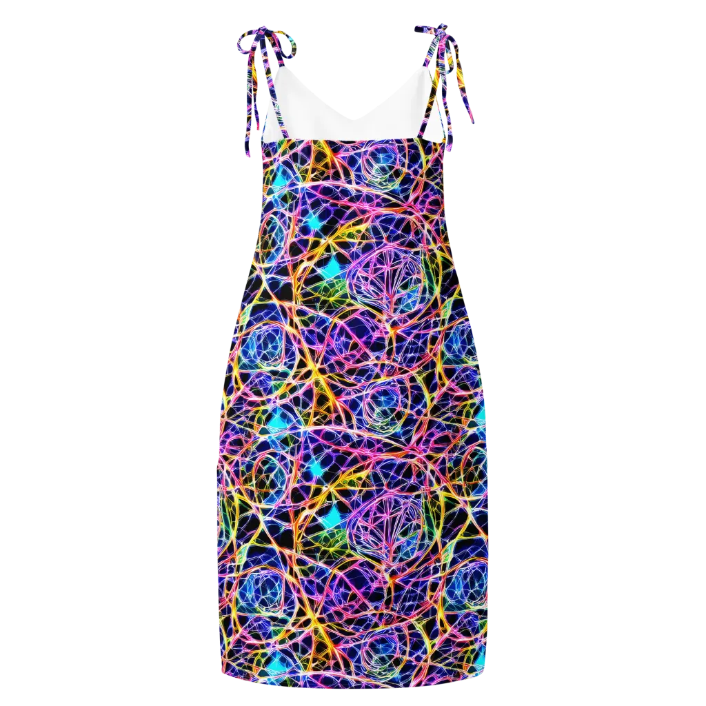 Laser Lace on Slip Dress — Back