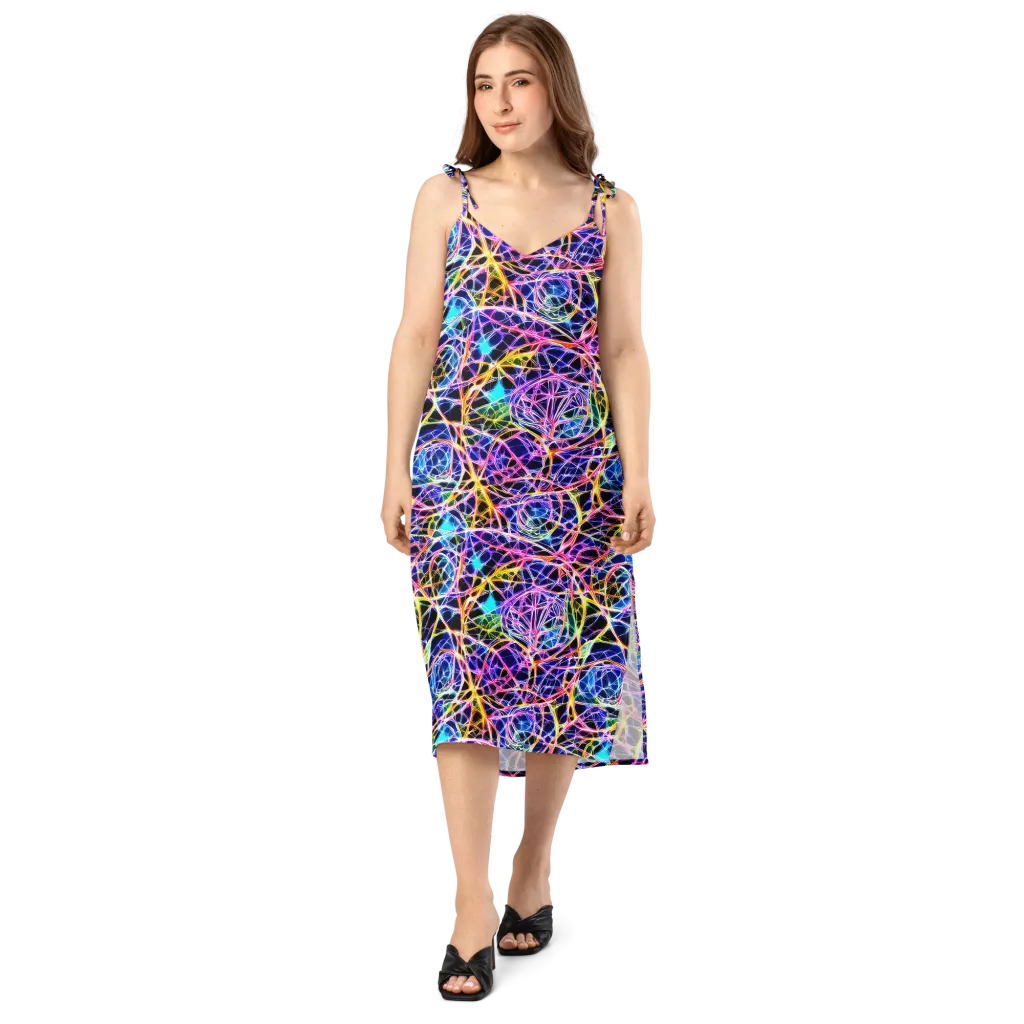 Laser Lace on Slip Dress — Front