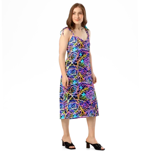 Laser Lace on a Slip Dress