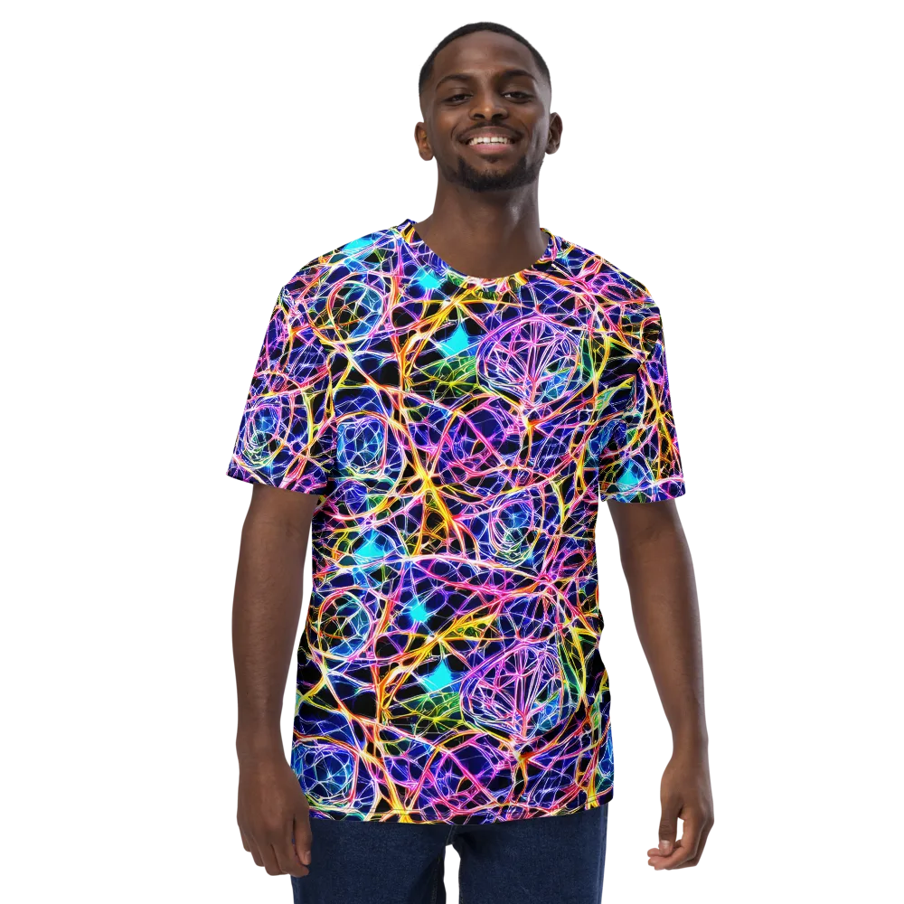 Laser Lace on Men's Crew Neck T-Shirt — Front
