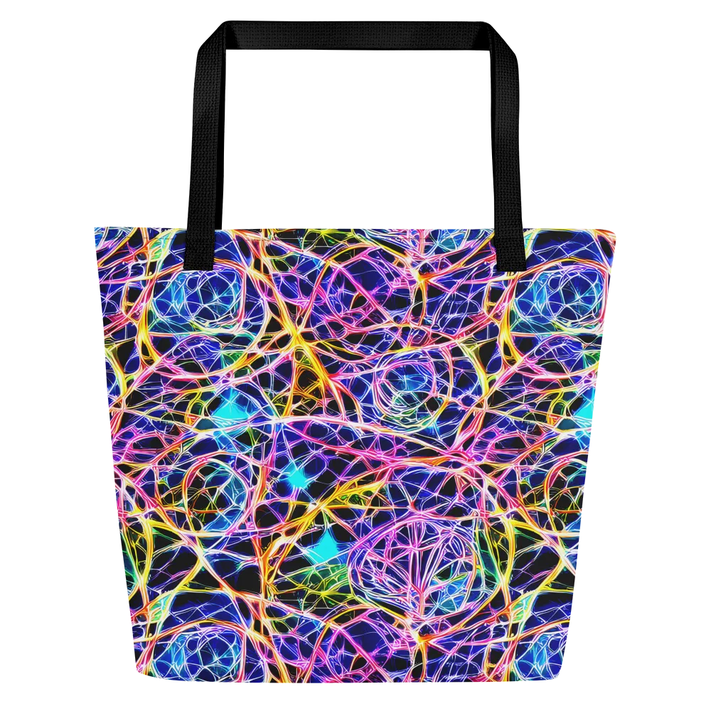 Laser Lace on Large Tote Bag W/ Pocket — Front