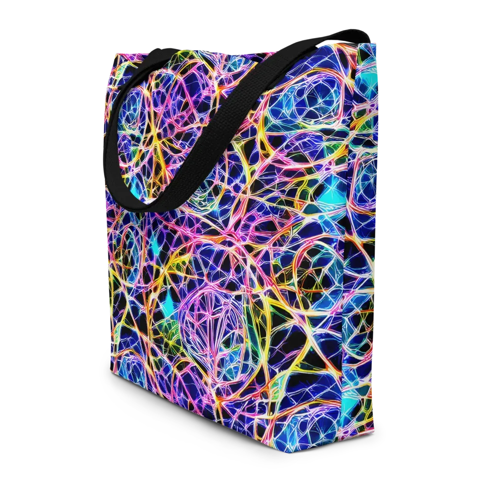 Laser Lace on Large Tote Bag W/ Pocket — Front