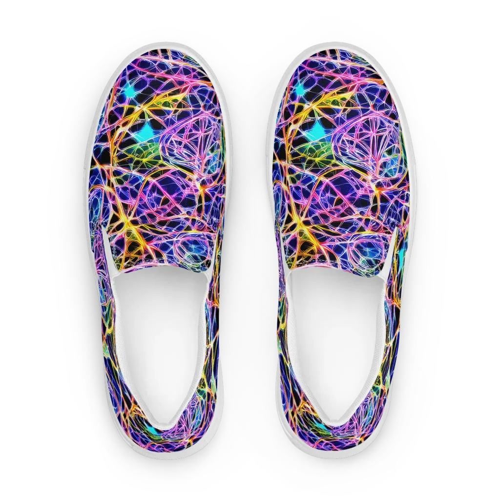Laser Lace on Women's Slip-On Canvas Shoes — Front