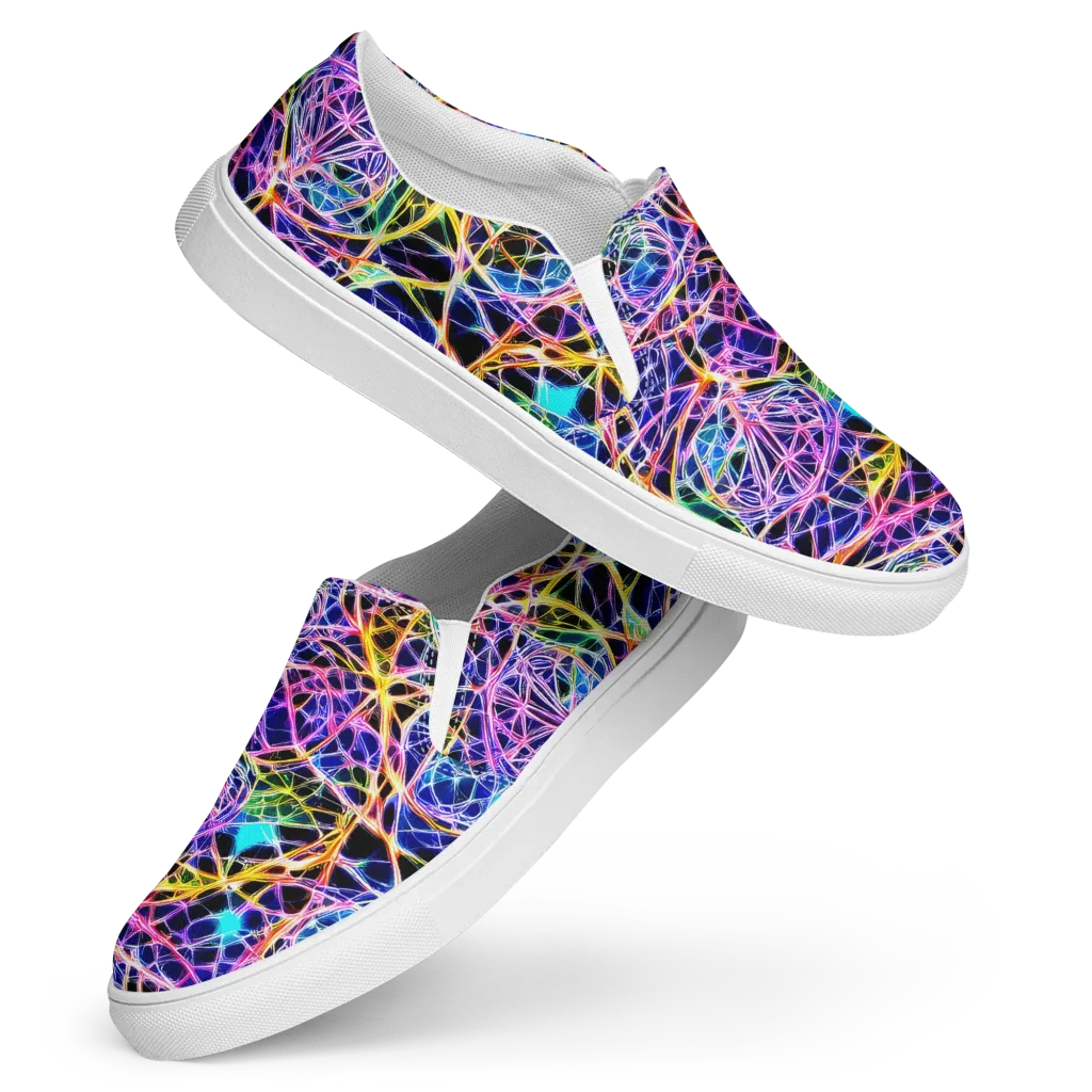 Laser Lace on Women's Slip-On Canvas Shoes — Front