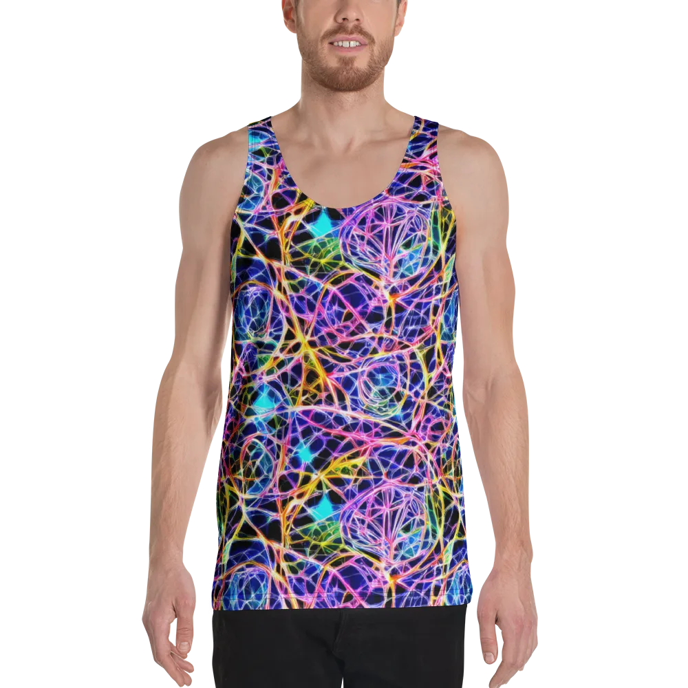 Laser Lace on Men's Tank Top — Front