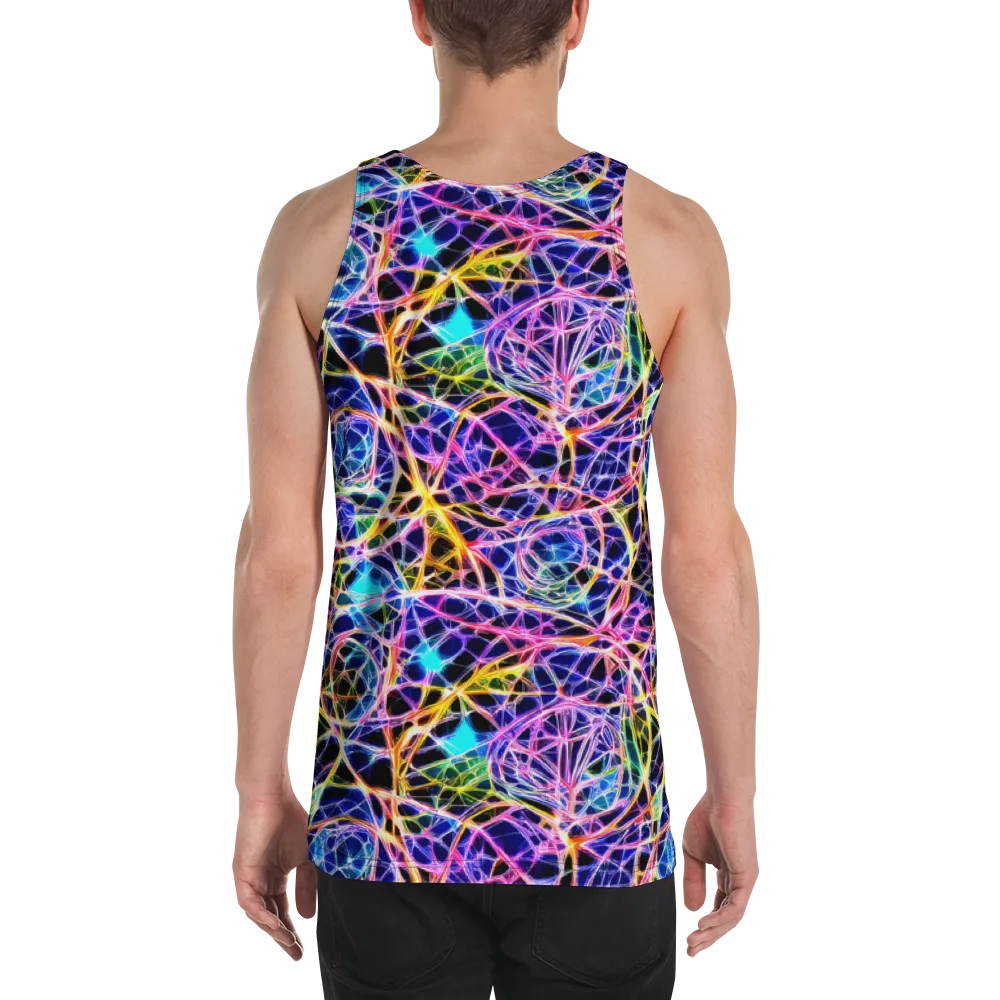Laser Lace on Men's Tank Top — Back