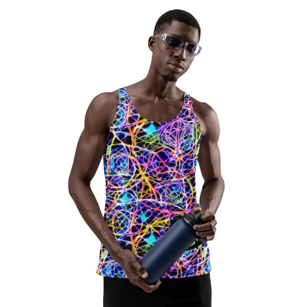Laser Lace on Men's Tank Top — Front