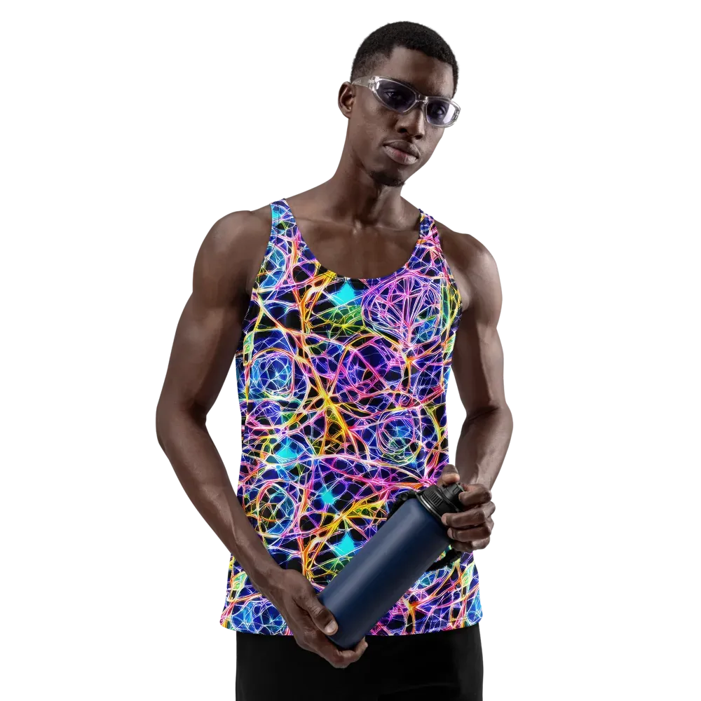 Laser Lace on Men's Tank Top — Front