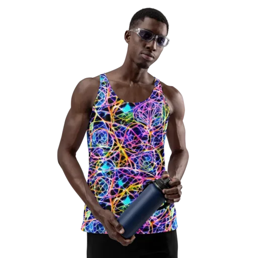 Laser Lace on a Men's Tank Top