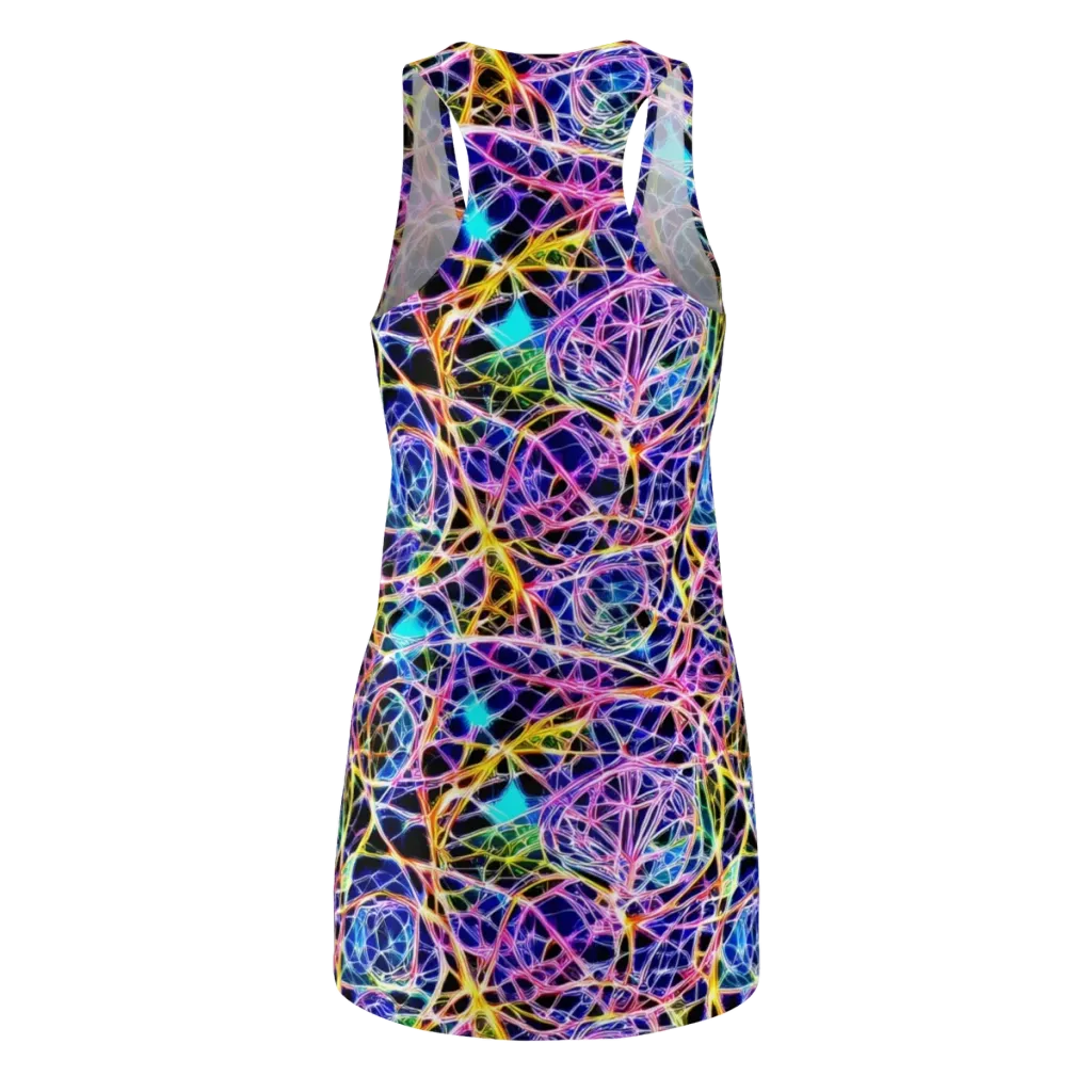 Laser Lace on Racerback Dress — Back