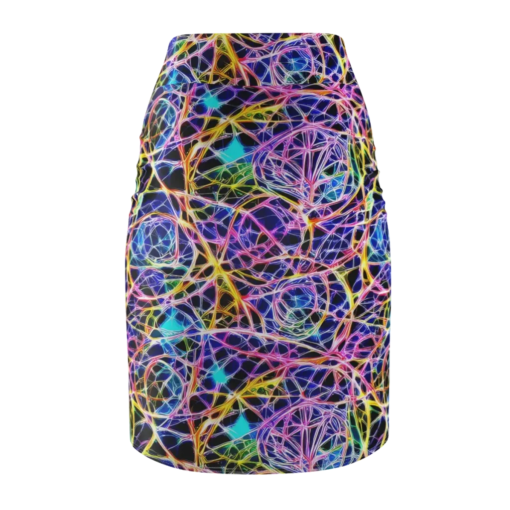 Laser Lace on Pencil Skirt — Back