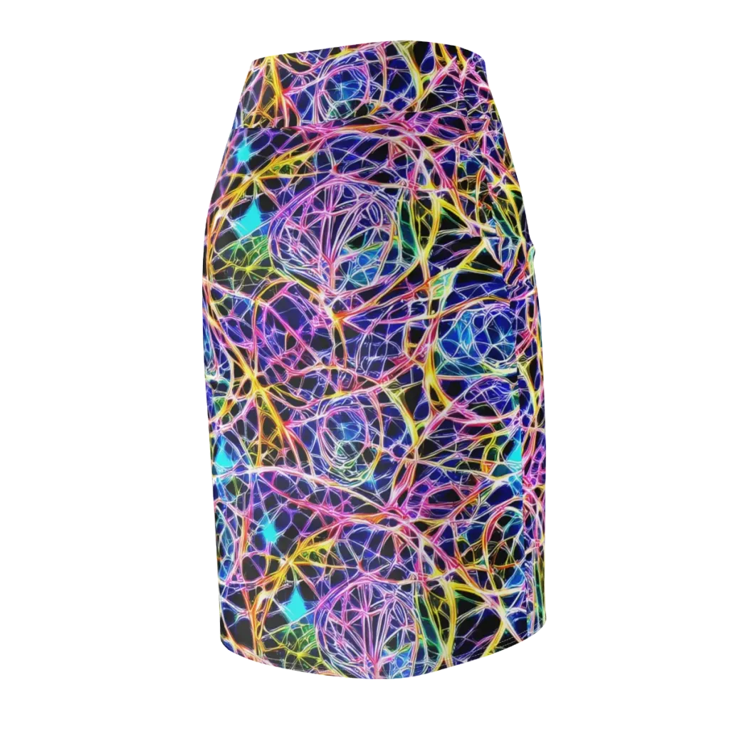Laser Lace on Pencil Skirt — Back Side