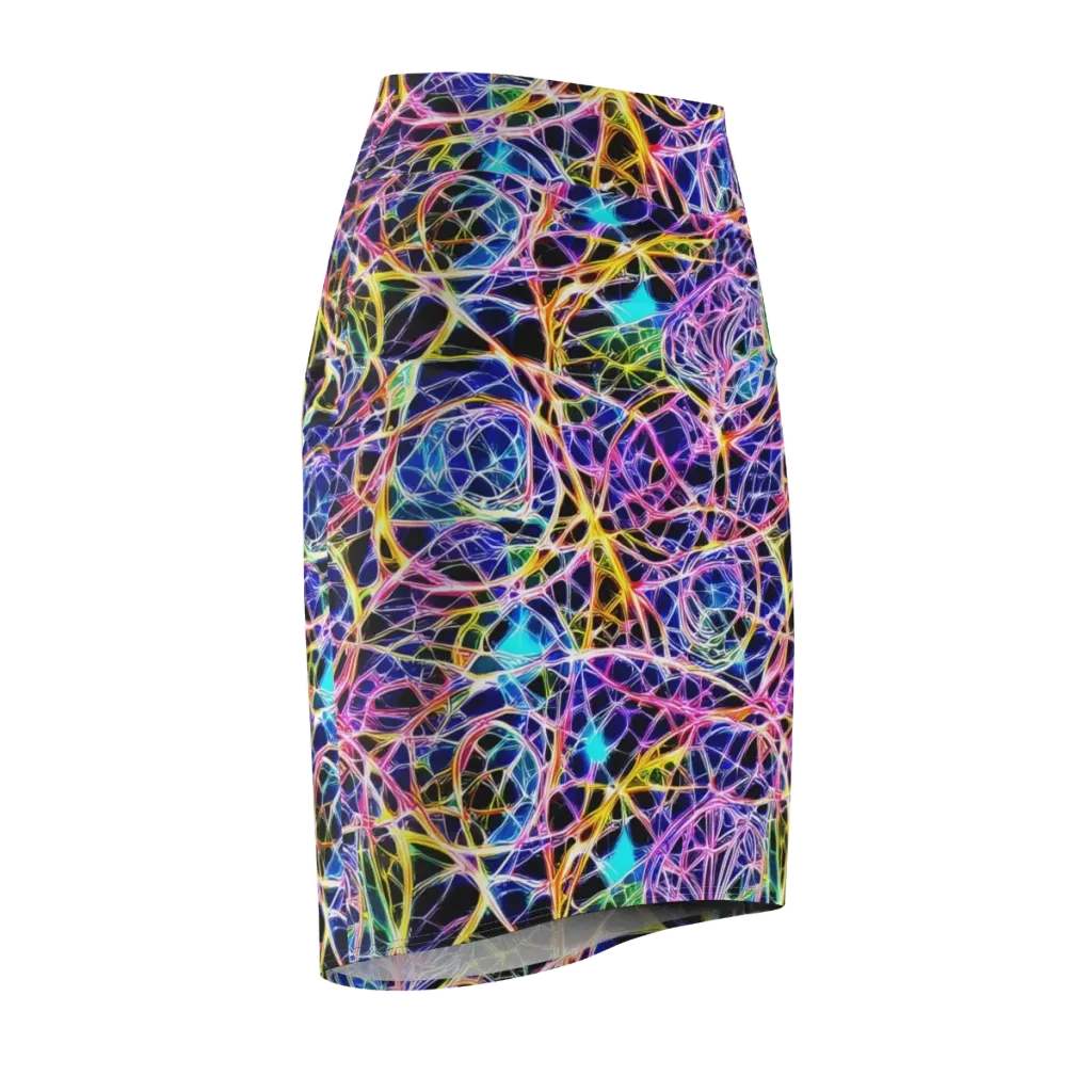 Laser Lace on Pencil Skirt — Front Side