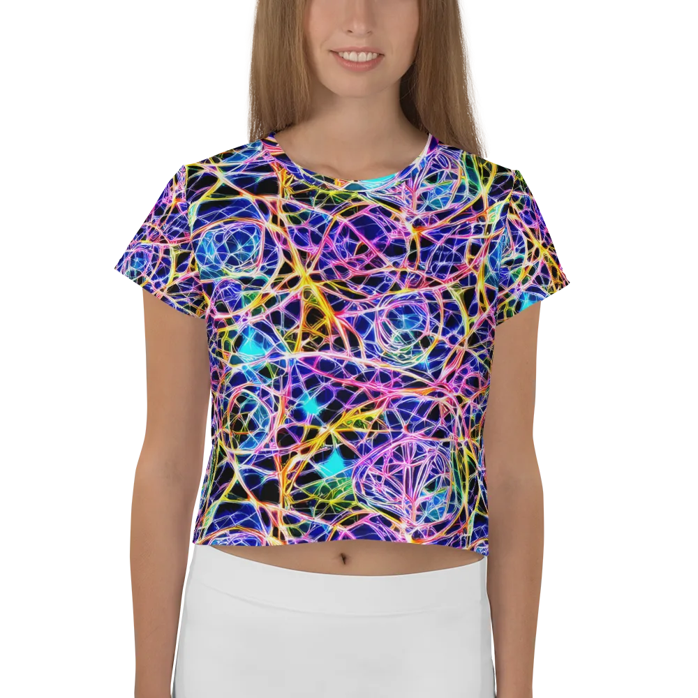 Laser Lace on Crop Tee — Front