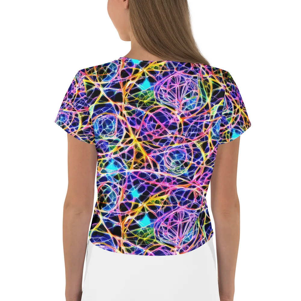 Laser Lace on Crop Tee — Back