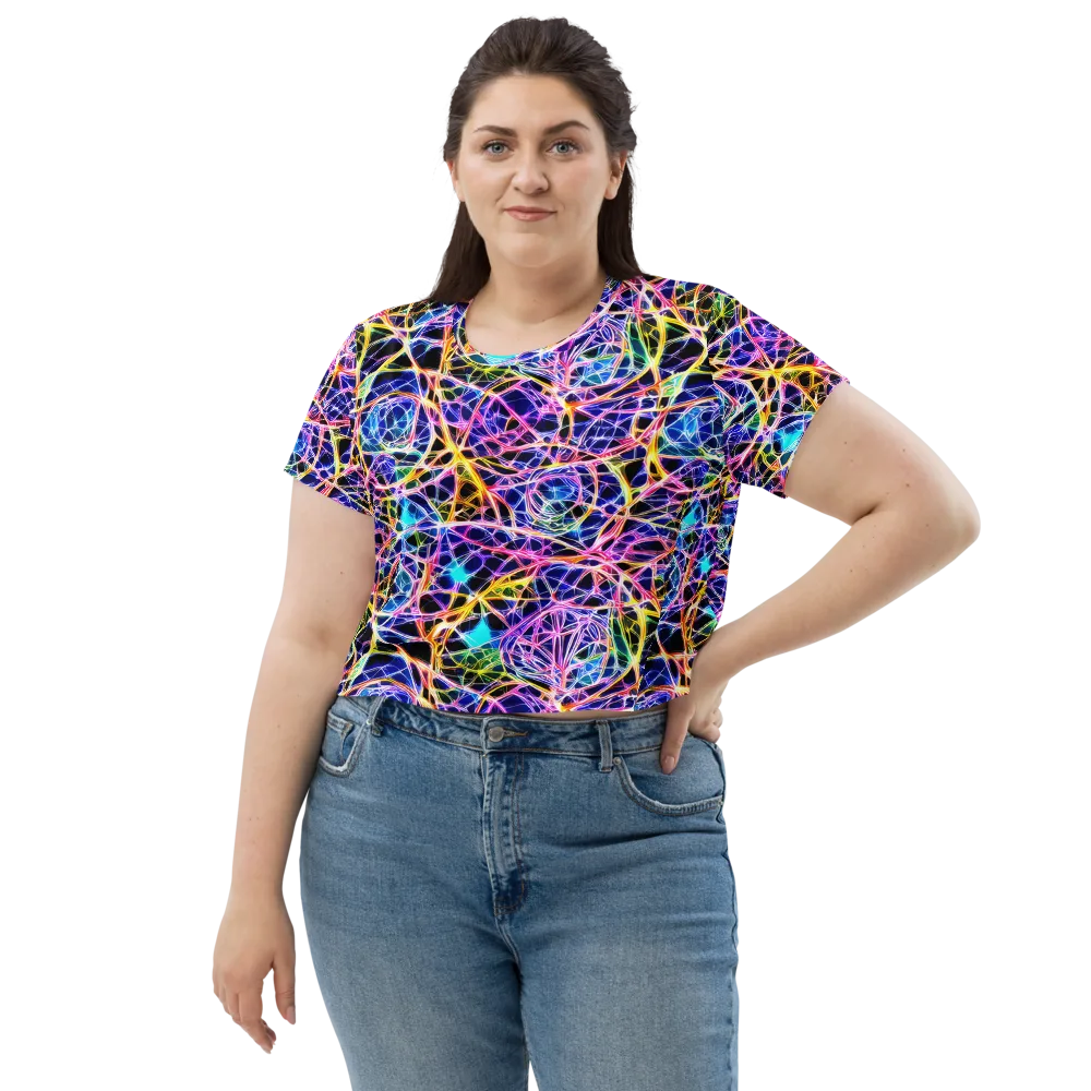 Laser Lace on Crop Tee — Front