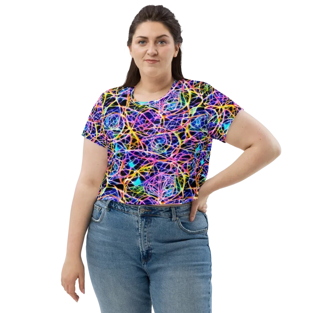 Laser Lace on Crop Tee — Front