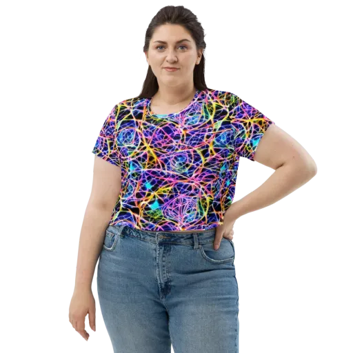 Laser Lace on a Crop Tee