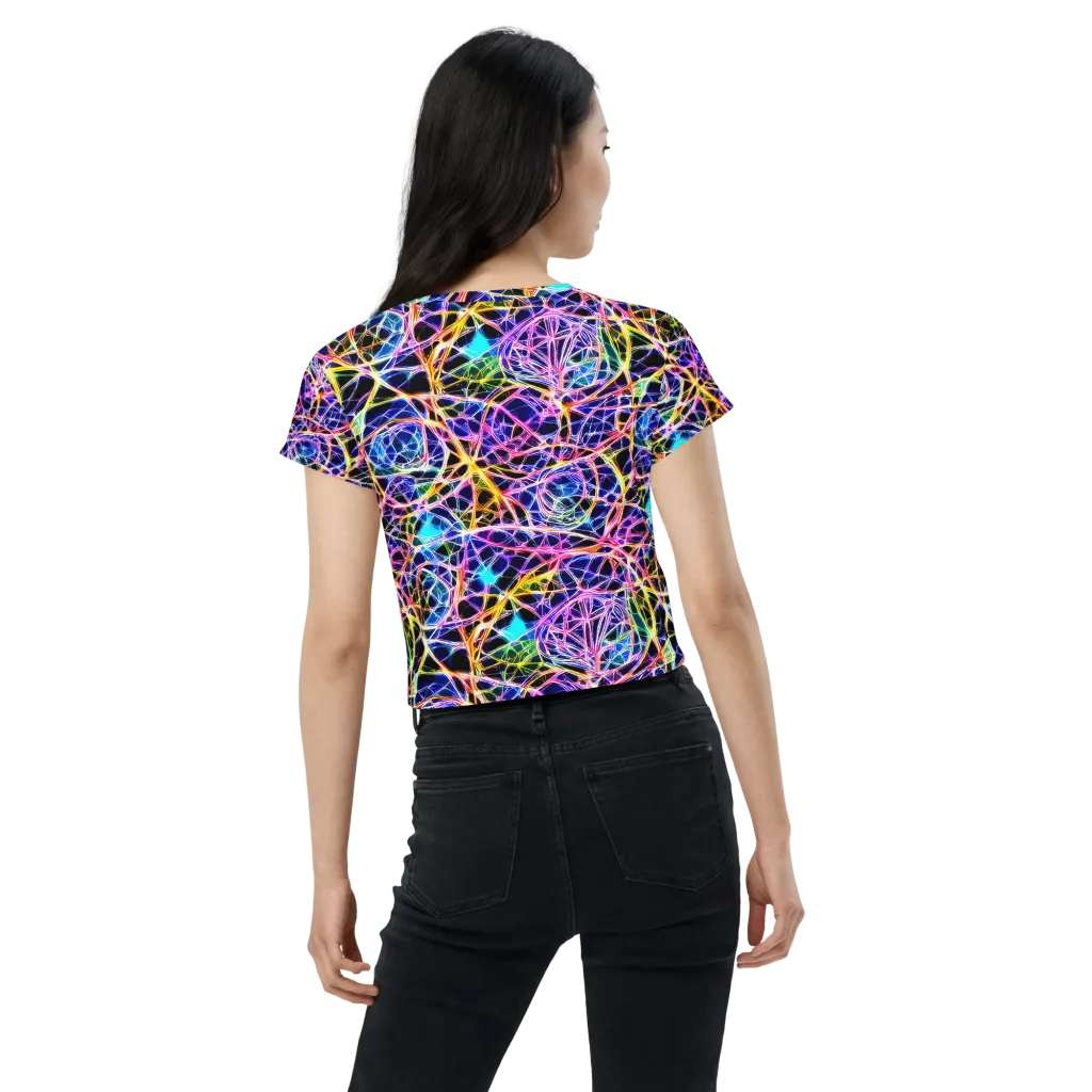 Laser Lace on Crop Tee — Back