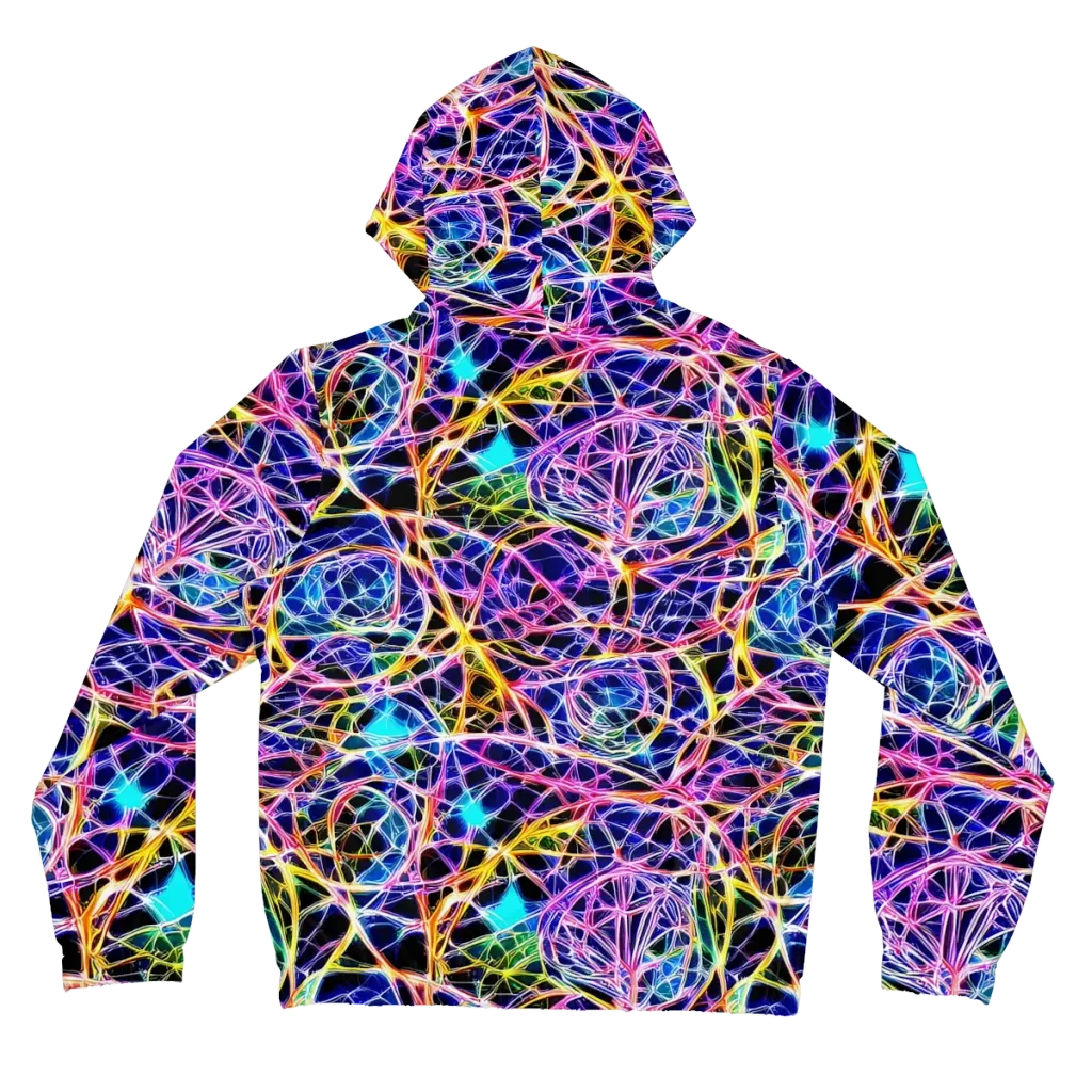 Laser Lace on Women's Full-Zip Hoodie — Back