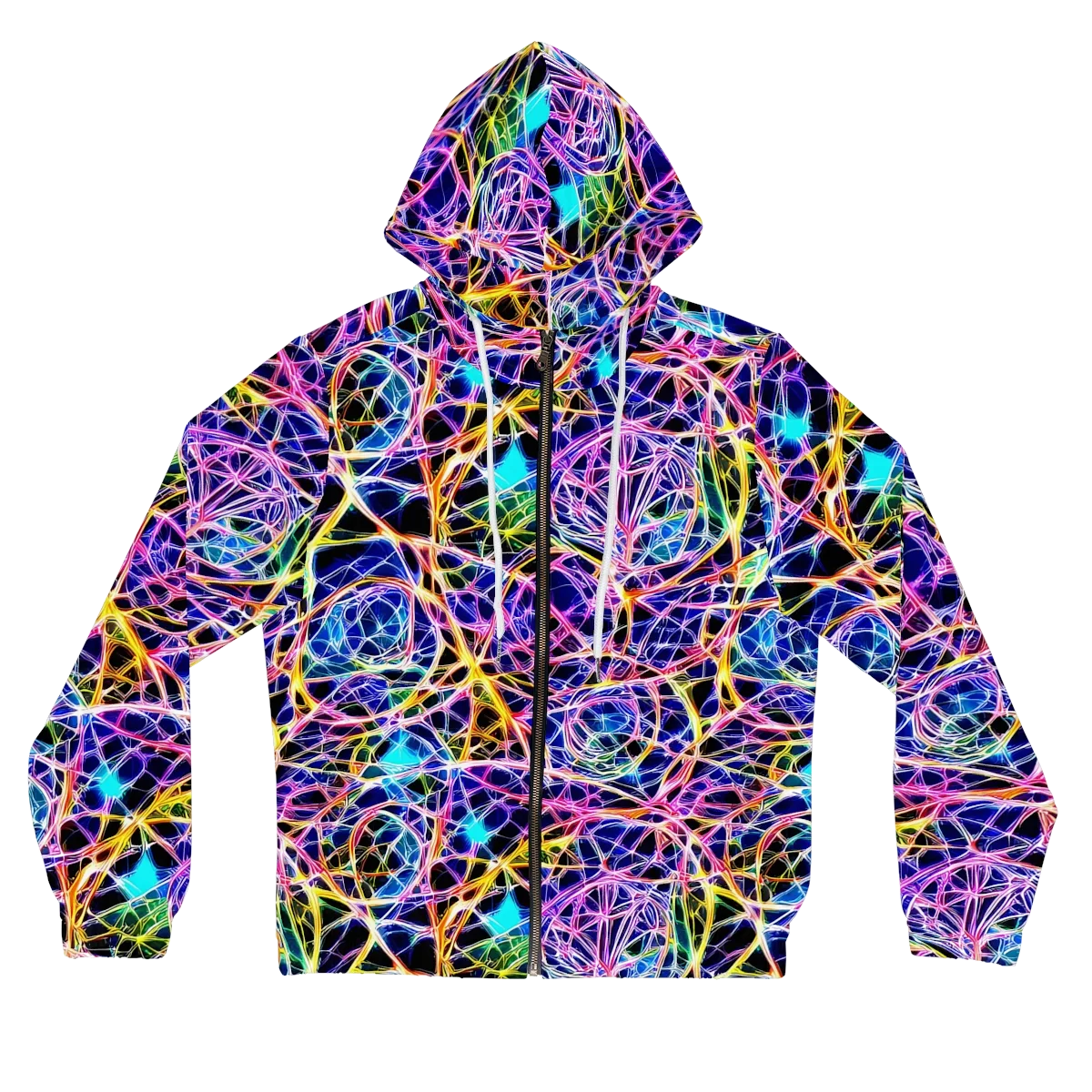 Laser Lace on Women's Full-Zip Hoodie — Front