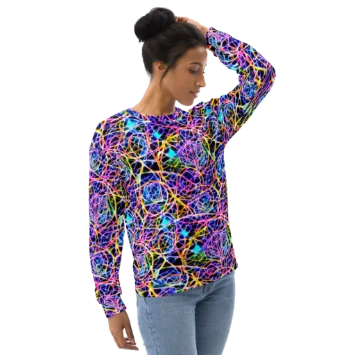 Laser Lace on a Sweatshirt