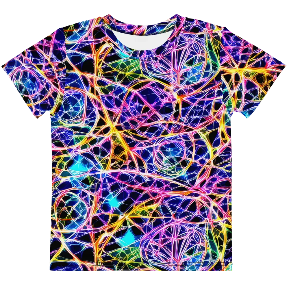 Laser Lace on Kids Crew Neck T-Shirt — Front