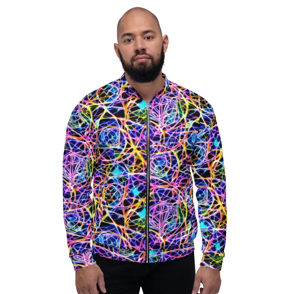 Laser Lace on Bomber Jacket — Front
