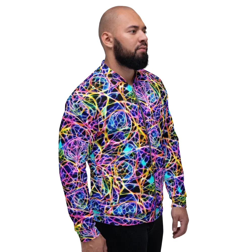 Laser Lace on Bomber Jacket — Right