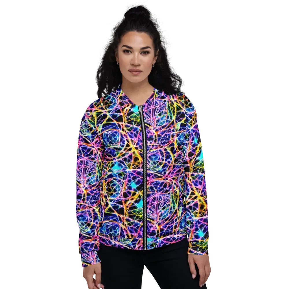 Laser Lace on Bomber Jacket — Front