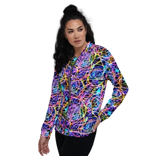 Laser Lace on a Bomber Jacket