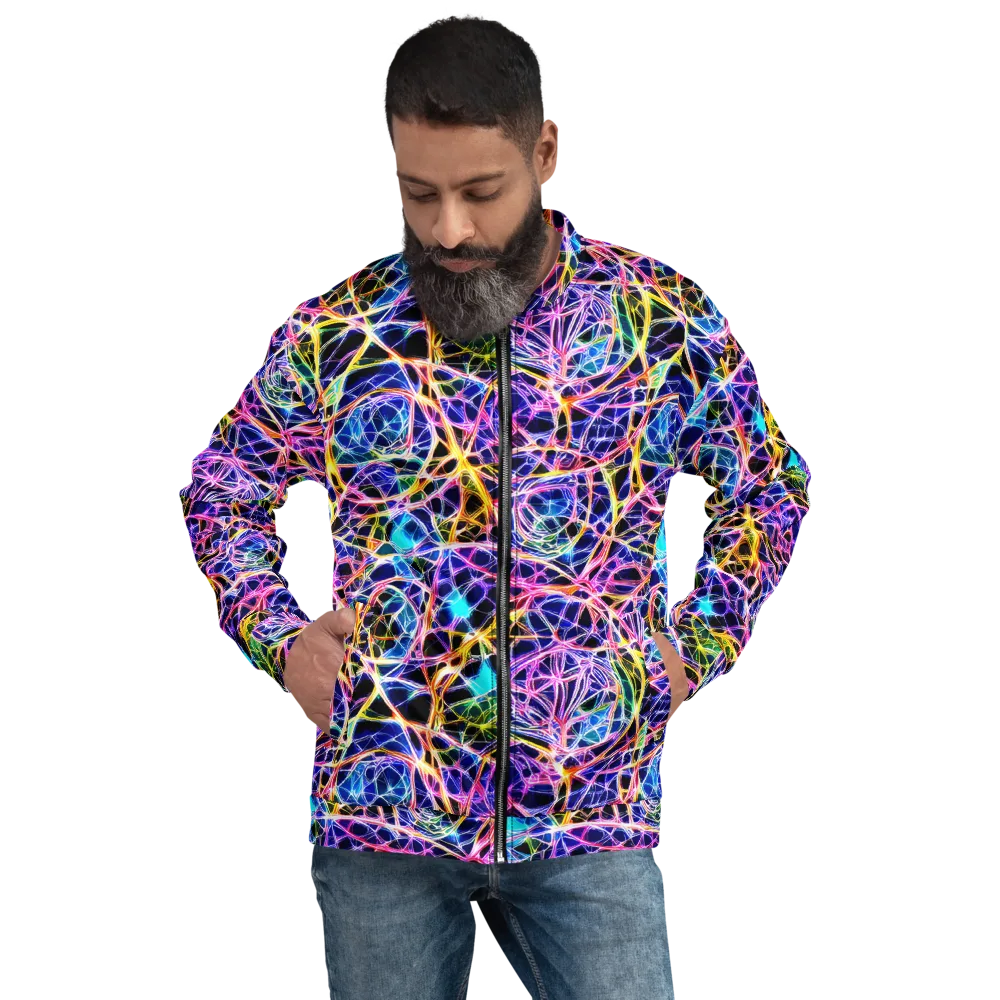 Laser Lace on Bomber Jacket — Front